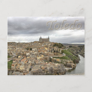 Cartão Postal Cartão-postal da Espanha Toledo Rio Tajo Castela-L