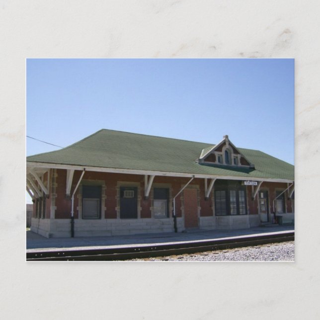 Cartão Postal Cartão-postal da estação de trem Tipton (Frente)