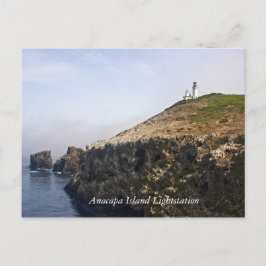 Cartão Postal Cartão-postal da estação Lightstation da Ilha Anac