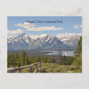 Cartão Postal Cartão-postal da exibição cênnica Grand Teton