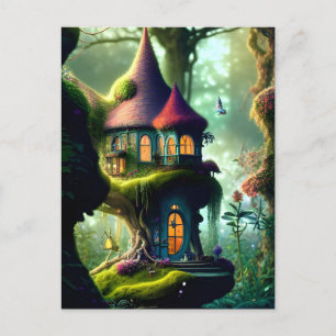 Cartão Postal Cartão-postal da Fantasy Fairy House