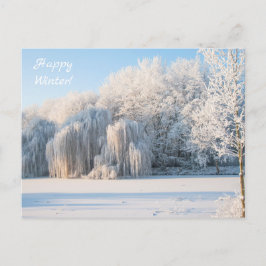 Cartão Postal Cartão-postal da Feliz Neve de inverno