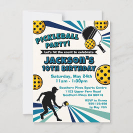 Cartão Postal Cartão-postal da Festa de aniversário de Picleball