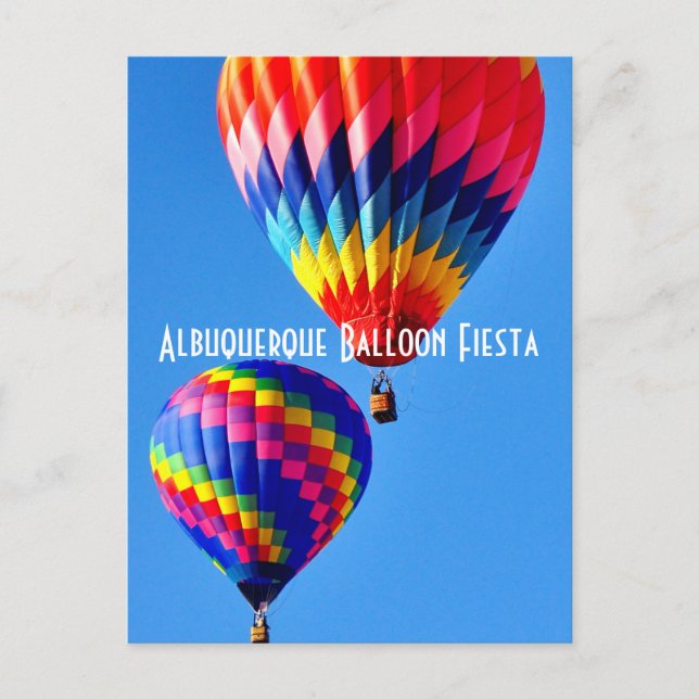 CARTÃO POSTAL CARTÃO-POSTAL DA FESTA DOS BALÕES DE ALBUQUERQUE (Frente)