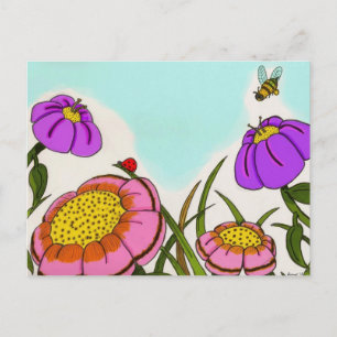 Cartão Postal Cartão-postal da Flor Meadow