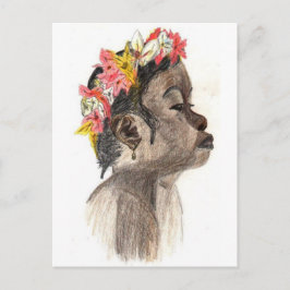 Cartão Postal Cartão-postal da Flower Girl