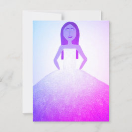 Cartão Postal Cartão-postal da garota vestida