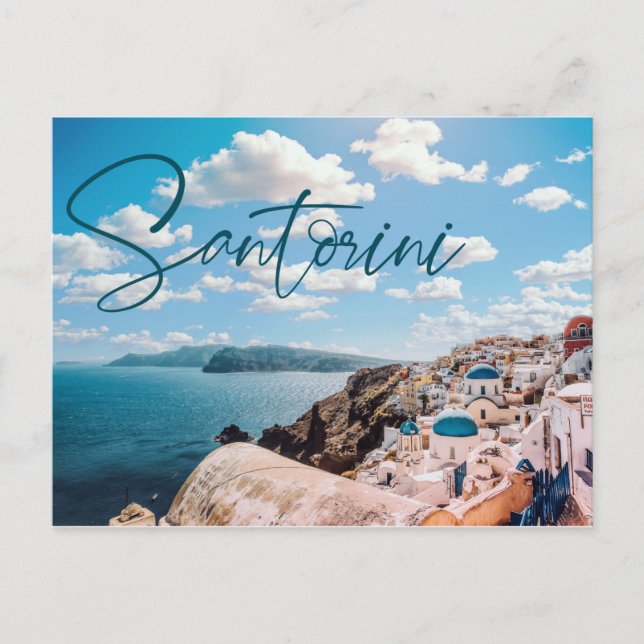 Cartão Postal Cartão-postal da Grécia Santorini (Frente)