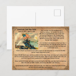 Cartão Postal Cartão-postal da Guerra Civil com Fatos Interessan