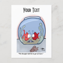 Cartão Postal Cartão-postal da história do peixe engraçado