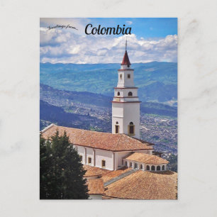 Cartão Postal Cartão-postal da Igreja Monserrate em Bogota Colôm