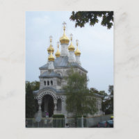 Cartão-postal da Igreja Ortodoxa Russa de Genebra
