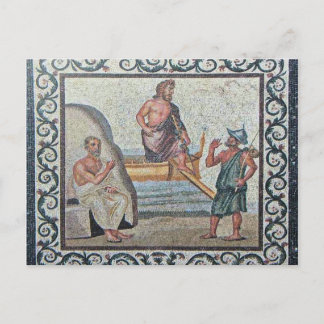 Cartão Postal Cartão-postal da Ilha de Kos Mosaico Asklepios