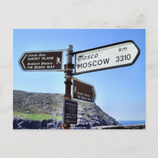 Cartão Postal Cartão-postal da Ilha Dursey a Moscou