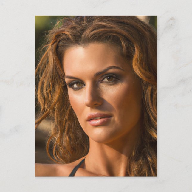 Cartão Postal Cartão-postal da linda mulher (Frente)