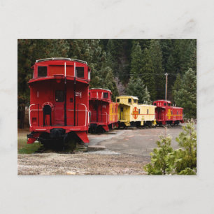 Cartão Postal Cartão-postal da Linha Caboose
