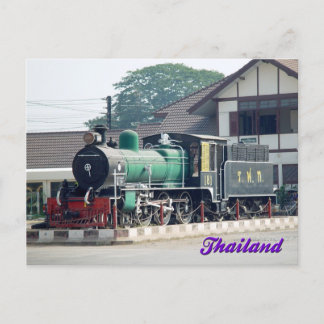 Cartão Postal Cartão-postal da Locomotiva Phitsanulok Tailândia