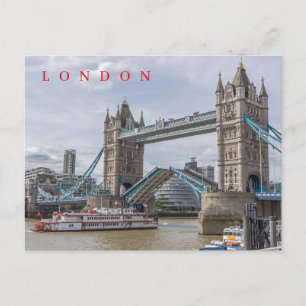 Cartão Postal Cartão-postal da London Tower Bridge