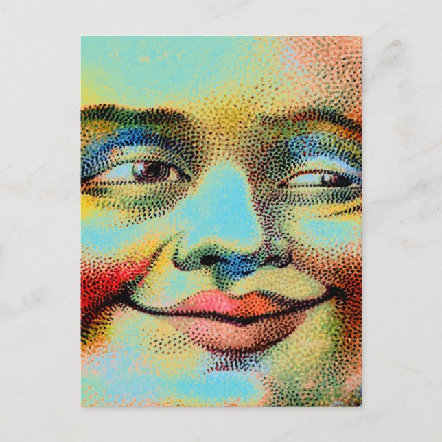 Cartão Postal Cartão-postal da Lua Azul (Frente)