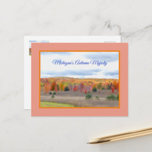 CARTÃO POSTAL CARTÃO-POSTAL DA MAJESTADE DE OUTONO DE MICHIGAN