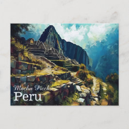Cartão Postal Cartão-postal da Máquina Artística Picchu Peru
