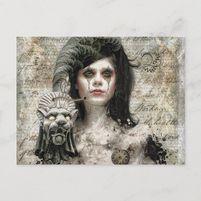 Cartão Postal Cartão-postal da menina Morto viva (Frente)