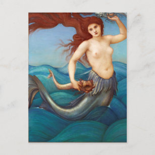 Cartão Postal Cartão-postal da Mermaid Vintage