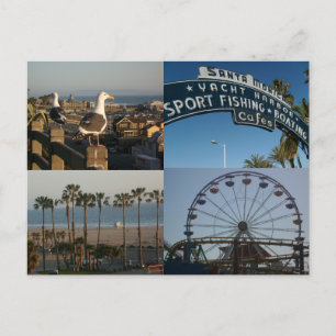 Cartão Postal Cartão-postal da Monica Collage papais noeis