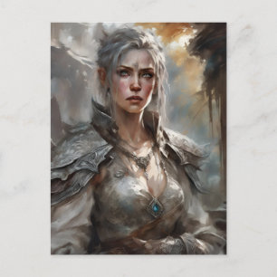 Cartão Postal Cartão-postal da Mulher Guerreira