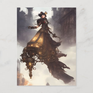 Cartão Postal Cartão-postal da Mulher Steampunk