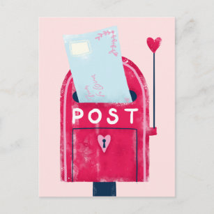 Cartão Postal Cartão-postal da Nota de Amor