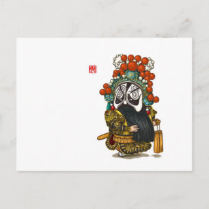 Cartão Postal Cartão-postal da Ópera Chinesa - Xiang Yu
