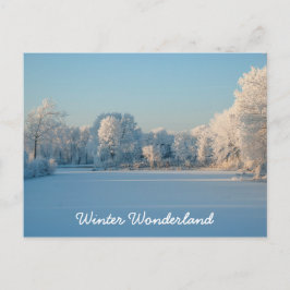 Cartão Postal Cartão-postal da Paisagem de Neve da Wonderland de