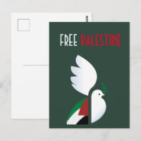 Cartão-postal da Palestina Livre - Sensibilização