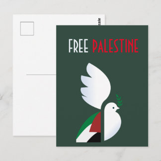 Cartão Postal Cartão-postal da Palestina Livre - Sensibilização 