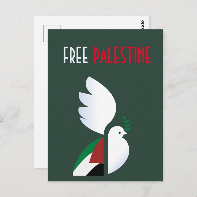 Cartão Postal Cartão-postal da Palestina Livre - Sensibilização  (Frente/Verso)