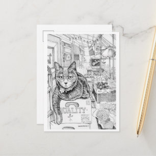 Cartão Postal Cartão-postal da Philly Cat na 9ª Rua