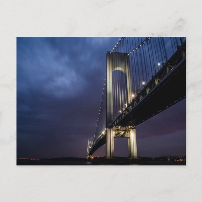 Cartão Postal Cartão-postal da Ponte à Noite (Frente)