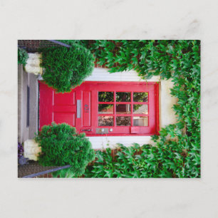 Cartão Postal Cartão-postal da porta vermelha