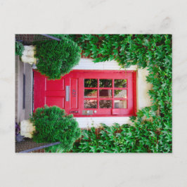 Cartão Postal Cartão-postal da porta vermelha