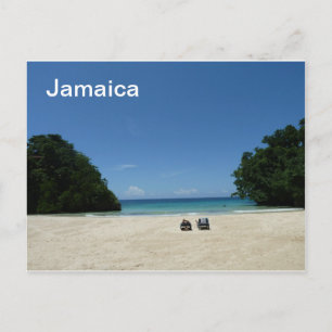 Cartão Postal Cartão-postal da praia do francês-jamaicano