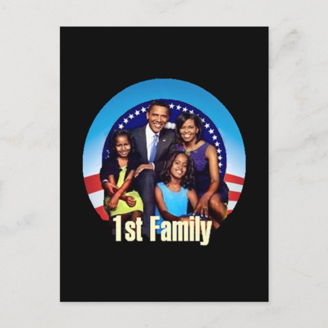 Cartão Postal Cartão-postal da primeira família (Frente)