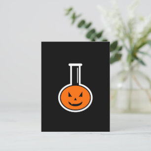 Cartão Postal Cartão-postal da Pumpkin de Química do Halloween