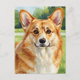 Cartão Postal Cartão-postal da Rainha Corgi Welsh Corgi