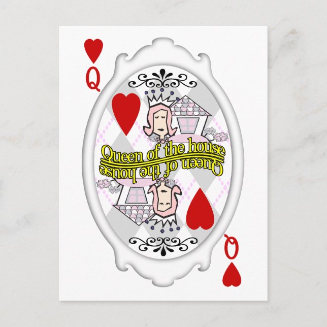 Cartão Postal Cartão-postal da Rainha da Casa (Frente)