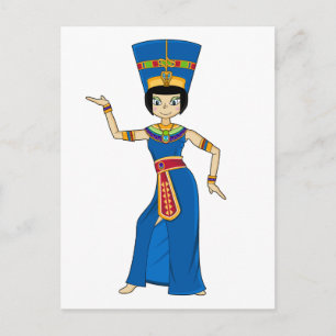 Cartão Postal Cartão-postal da Rainha Nefertiti egípcia