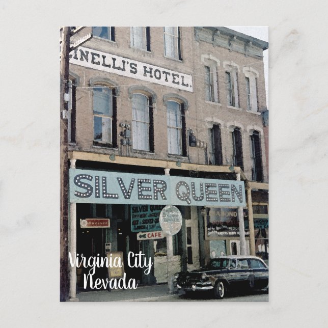 Cartão Postal Cartão-postal da Rainha Silver, da cidade de Virgi (Frente)