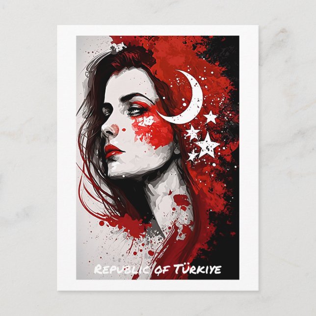 Cartão Postal Cartão-postal da República de Turkiye - Mundo das  (Frente)