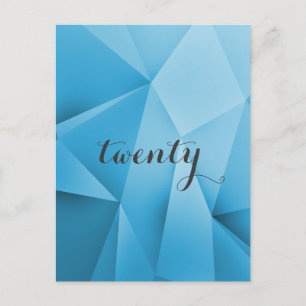 Cartão Postal Cartão-postal da Tabela de Tons de Jewel Sapphire