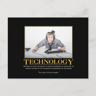 Cartão Postal Cartão-postal da tecnologia